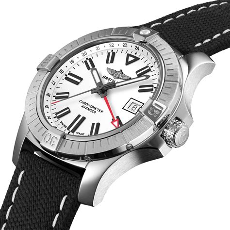 breitling avenger 43 gmt white|breitling gmt 43 automatic.